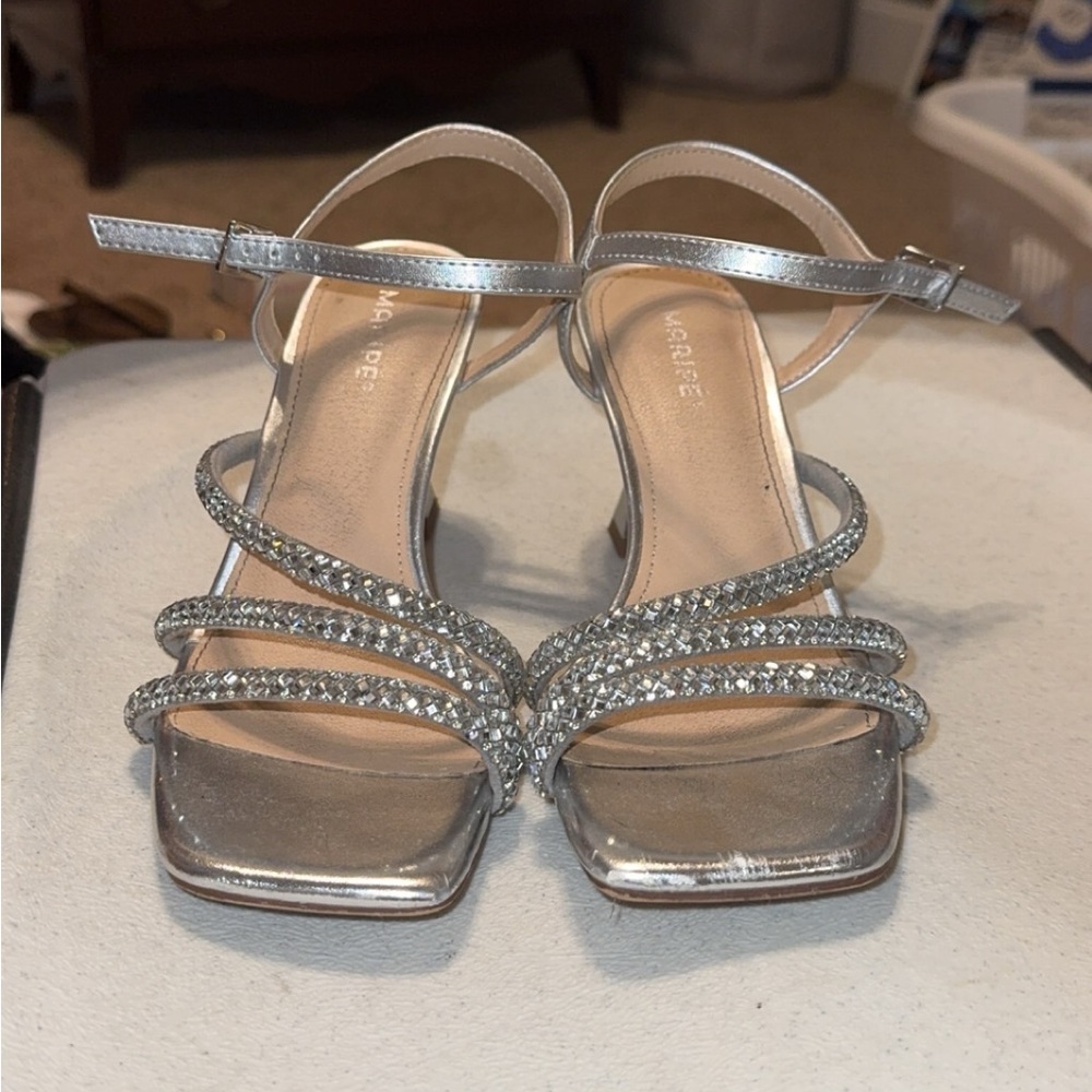 strappy rhinestone dress sandals
